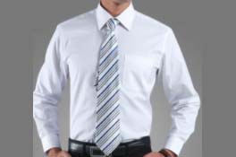 工作襯衫插入特制的金屬領撐，使領子保持挺直